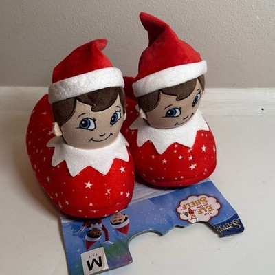 NEW Elf on the Shelf boys 13 1 slippers house girls red plush doll small NWT
