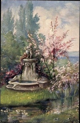 10 Old Postcard Sculptures, Artists Other, Various Views - 26036