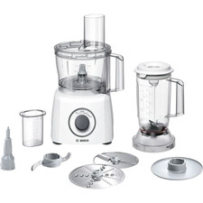 Robot Multifonction BOSCH MultiTalent3 800W Bol 2.3L Mixeur 1L Blanc