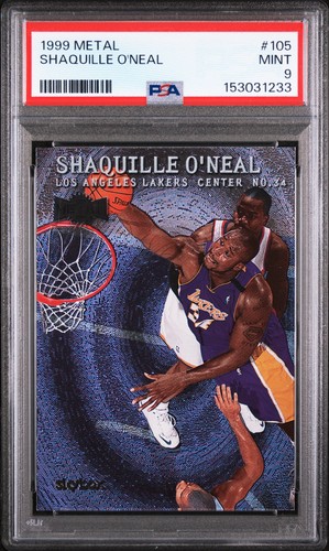 1999 METAL #105 SHAQUILLE O'NEAL PSA 9