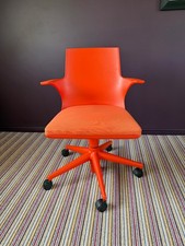 Kartell Spoon office chair, by Antonio Citterio, orange
