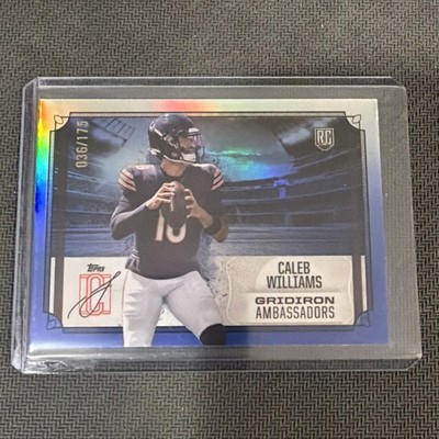 Topps 2024 Signature Class Gridiron Ambassadors Indigo /175 RC Caleb Williams #…