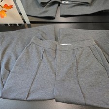 Gray Pleated Pants