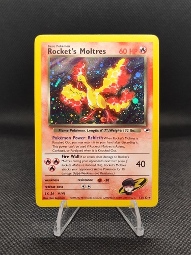 Wizards Rocket's Moltres Gym Heroes 12/132 2000 English Holo Rare Unlimited