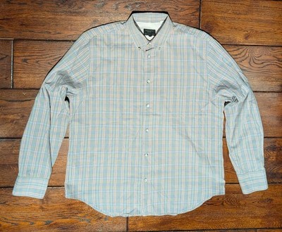 Rag & Bone Men's Slim Fit Long Sleeve Button-Up Plaid Shirt Size XL