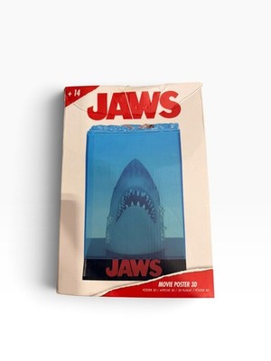 Jaws 3D Movie Poster Statue | 12 Inches Tall DAMAGED BOX