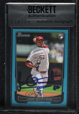 BAS 2012 Bowman Draft Blue /500 Jose Quintana #6 Seal of Authenticity Auto ow6