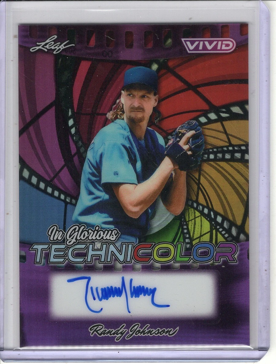 Leaf Randy Johnson Baseball Serial Numbered Sports Trading Cards