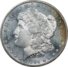 Morgan Dollar 1884-CC GSA NGC MS-64 Proof-like! Nice toning! Stunning near-Gem!