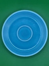 Vintage 1930-40's Genuine Fiesta HLC USA- 6" Wide Saucer Plate, Turquoise