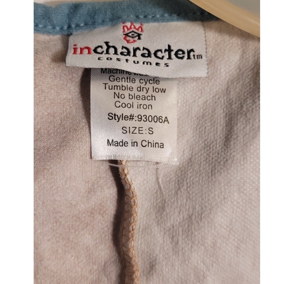 Incharacter 93006A Costumes Cowgirl Vest Velvet Fringe Women Small Sexy Cropped 