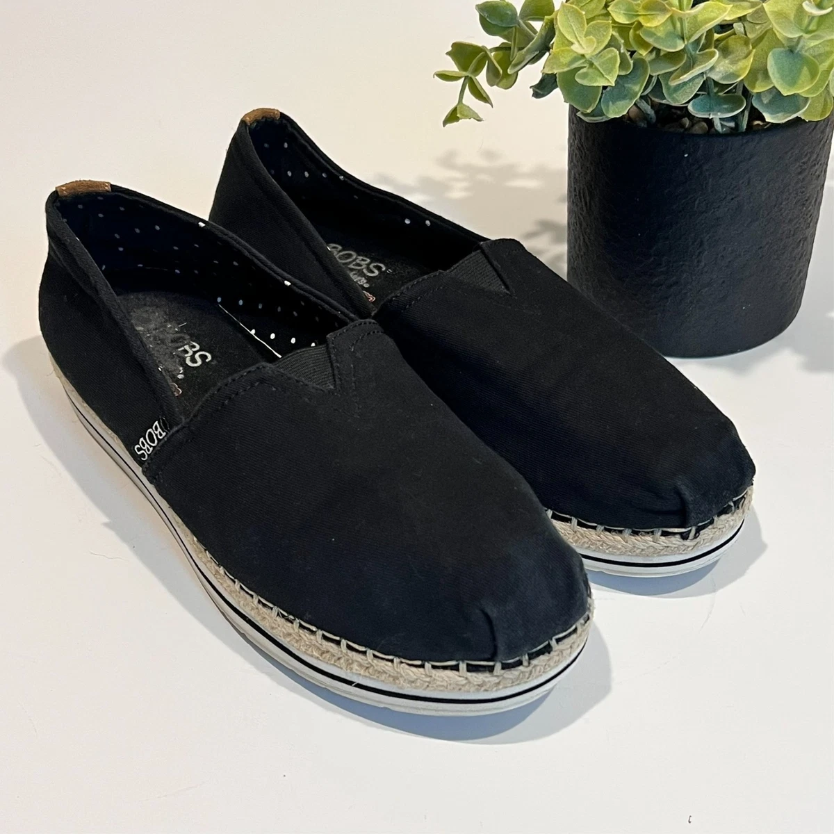 Canvas Espadrille Black Comfort Shoes for Women for sale | eBay