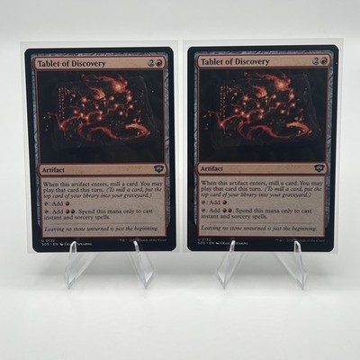 x2 Tablet of Discovery 132 SOS Secrets of Strixhaven Magic MTG NM