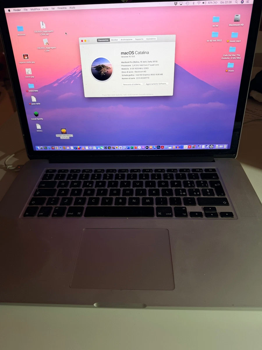 MacBook Pro 15, 2018, 2.6 GHz 6-Core Intel Core i7 (D'occasion) à