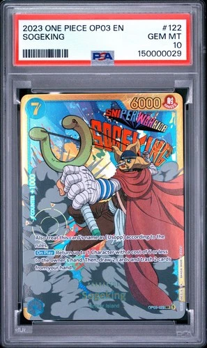 One Piece Sogeking OP03-122 PSA 10 Gem Mint