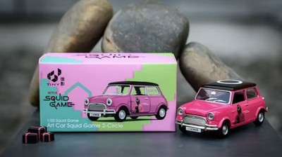 TINY Squid Game Mini Cooper Vintage Pink Netflix PREORDER Special Edition