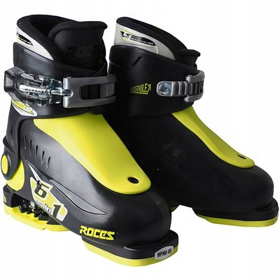 Roces Idea Up Skischuhe, schwarz-limettengrün, JUNIOR 450490, Größe 25 29