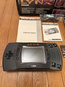 Atari Lynx Model 2 Deluxe Pack Handheld Console PA4111 w Box & Manual Tested