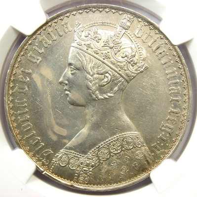 #ad #ad 1847 Britain Victoria Gothic Crown Coin Uncirculated $105.00