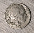1937-P Buffalo 🦬 Indian Head Nickel 5c Vg Very Good