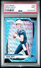2024 PANINI PRIZM DRAKE MAYE BLUE WAVE /230 PSA 9 PATRIOTS #329 RC ROOKIE