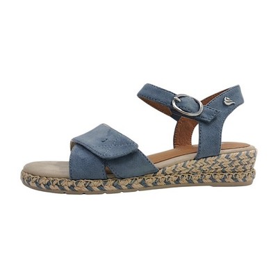 Jana  Damenschuhe Sandalen Hoch Sandalette Blau Freizeit