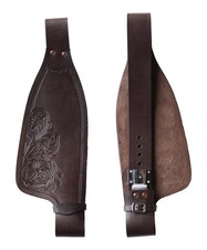 Premium Western Saddle Leather Fender Set Durable Adjustable Riding Gear Quality