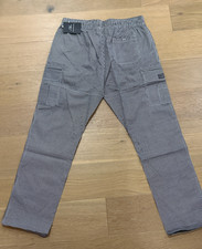 CHEF CODE Chef Cargo Pants Elastic Waist and Drawstring, Zip Cargo Pockets XL
