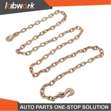 Labwork G70 4700Lbs Transport Binder Chain Grade 70 Truck 5/16"×12' W/Grab Hooks