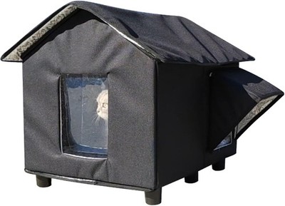 Cat House Weatherproof Outdoor with Base,Oxford Fabric Insulated Design