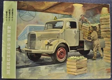 1954-1955 Mercedes-Benz L-4500 Truck Brochure Nice Original German Text