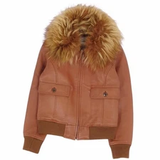 Avirex Belle Flight Jacket Military FUR COLLAR G-1 OUTERWEAR S Used MOLO-0