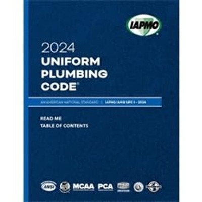 2024 Uniform Plumbing Code Soft Cover w/Tabs IAPMO/ANSI UPC 1 PAPERBACK