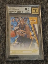 Kobe Bryant AUTO 2010-11 Panini Season's Update Signatures Autograph BGS 8.5