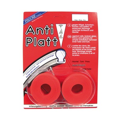 Paar Bänder Anti-bohr 25-28/622 Rot 25mm 1952832600 Pro Line Kreise Fahrrad