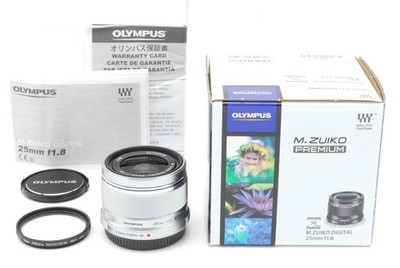 [Almost Unused w/ Box] OLYMPUS M.Zuiko Digital 25mm F1.8 Micro Four Thirds JAPAN