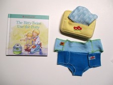 American Girl Bitty Twins 2006 Potty Training Accessories Diapers Wipes Book