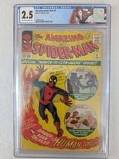 Amazing Spider-Man #8 1964 CGC 2.5 1st Living Brain Ditki Kirby Stan Lee