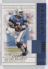 2019 Panini National Treasures Century Materials Prime 9/49 Jacoby Brissett 4k8