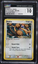 CGC 10 GEM MINT Dodrio 2005 EX Emerald 26/106 Reverse Holo Stamped Pokemon Card on eBay