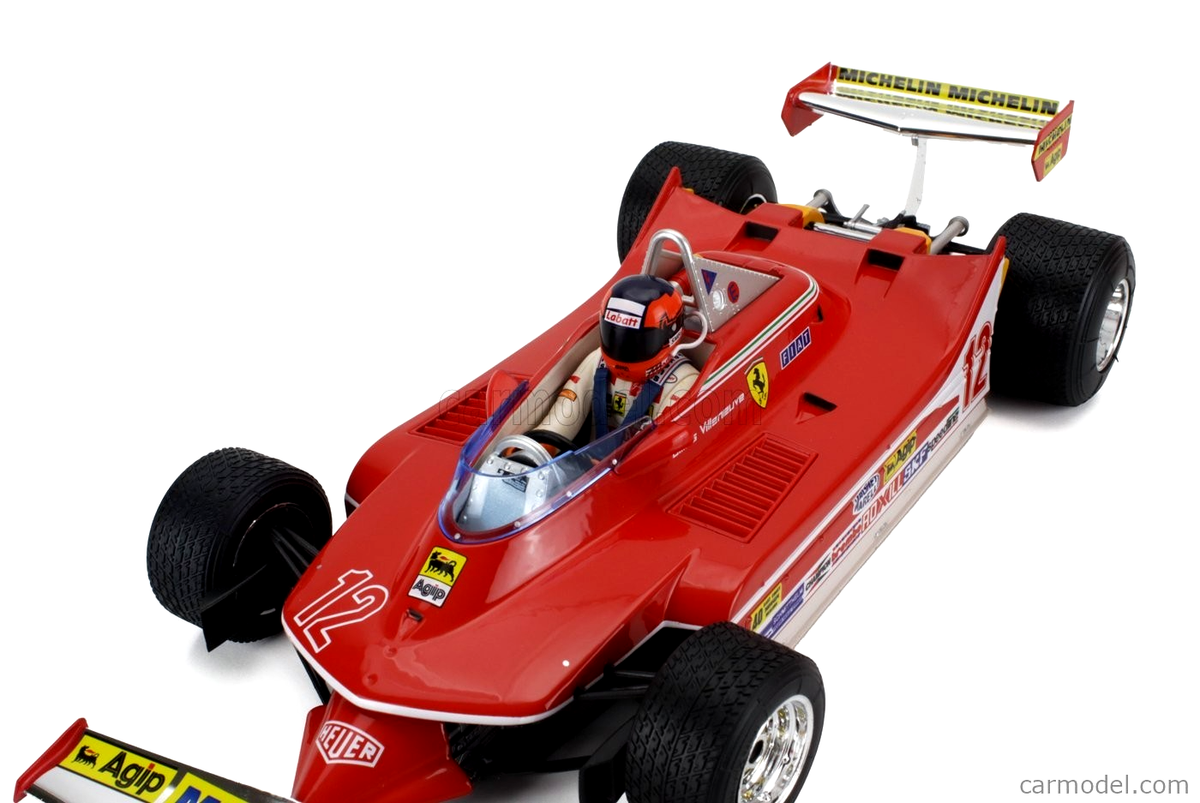 BURAGO 1/18 FERRARI 312 T4 #12 GILLES VILLENEUVE WINNER USA EAST