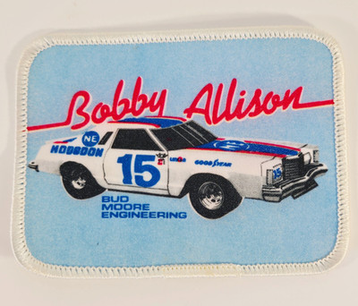 Vintage Bobby Allison #15 Patch NASCAR Bud Moore Engineering 4''x3'' NEW