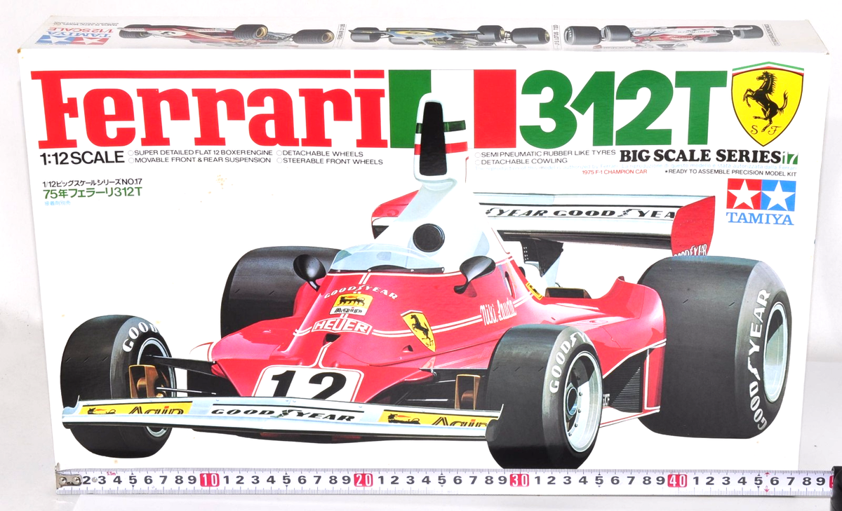 タミヤ 1/12 ビッグスケール No.17 Ferrariフェラーリ 312T Tamiya 1/12 Ferrari 312T Big Scale Series F1 Vintage Plastic model