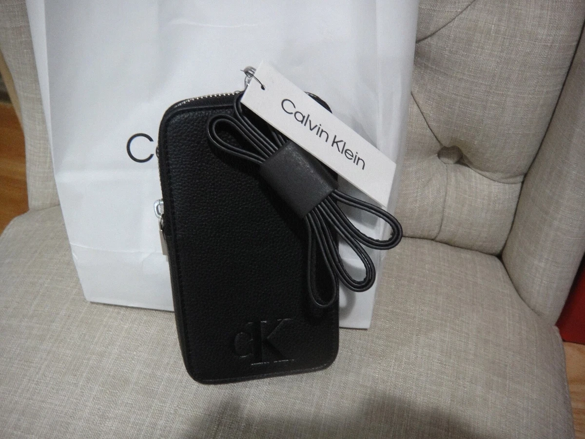 New With Tag CALVIN KLEIN BLACK PHONE Crossbody Bag.100%AUTHENTIC