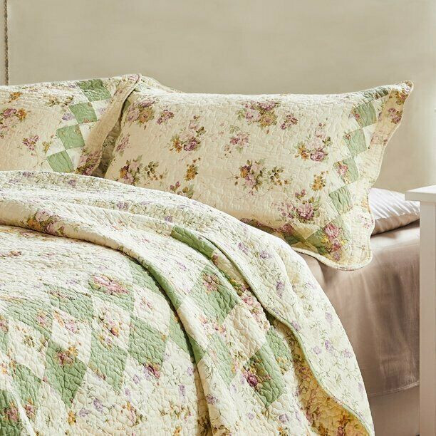 with tags Greenland Home Fashions  Bliss Quilted Pillow Sham
