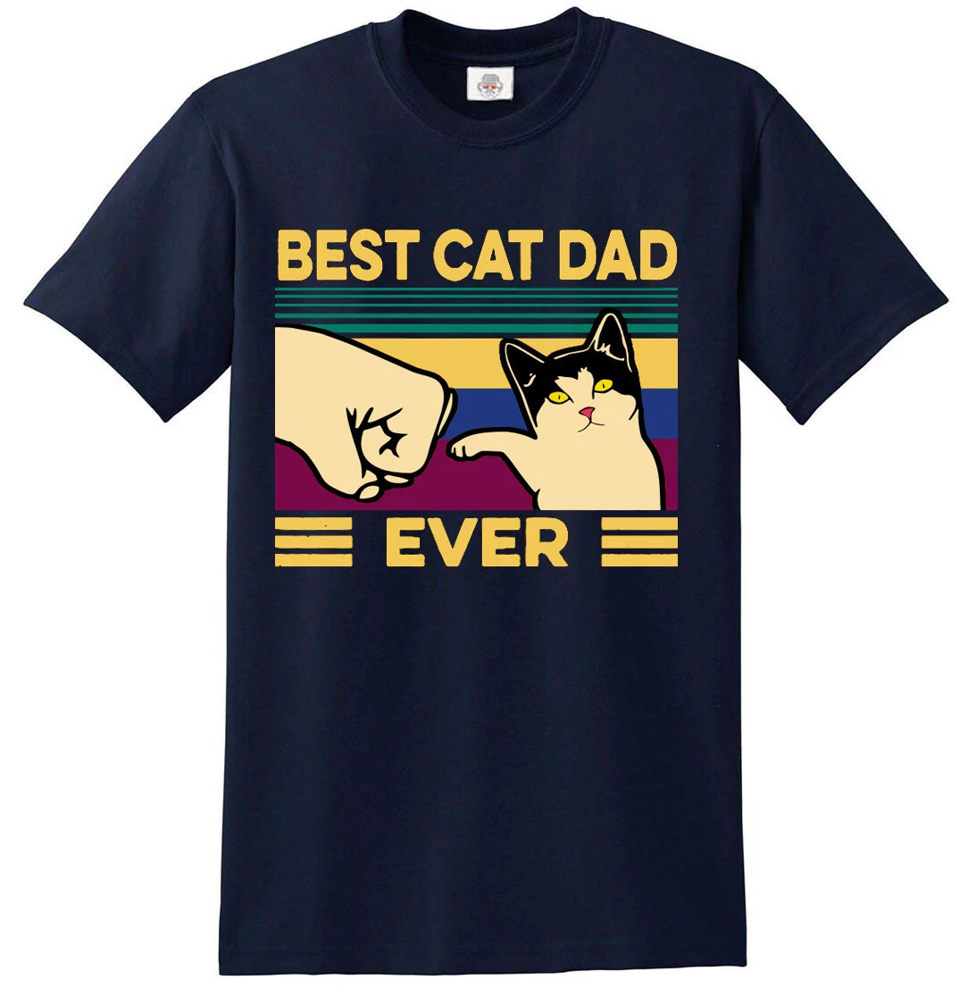 Best Cat Dad Shirt Father&#039;s Day Funny Joke Birthday Gift Noot Noot Tee | eBay