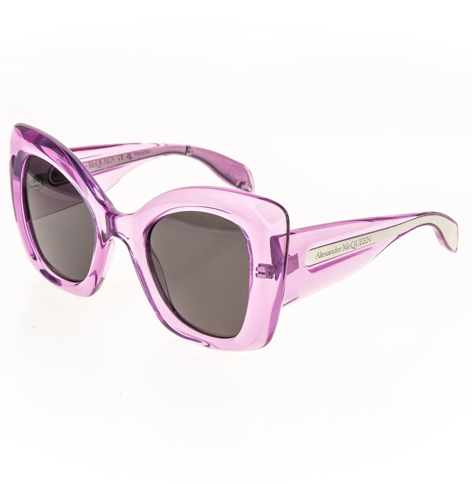 Gafas de sol ALEXANDER MCQUEEN violeta rosa translúcido mariposa AM0402S 0402 004 Foto 4 de 4