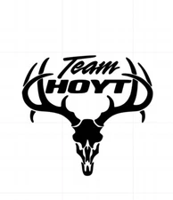 Hoyt Archery Buck Big Rack Outdoors Bow Hunting Vinyl Peel N' Stick Decal