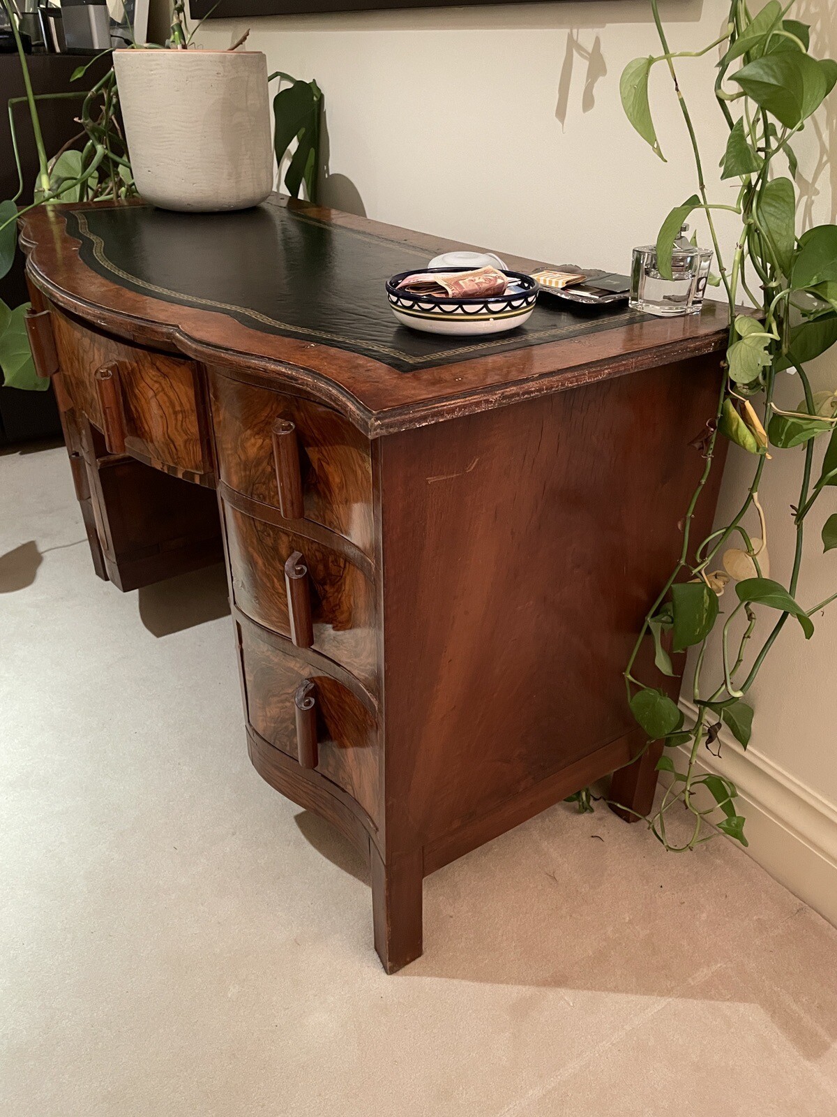 Vintage leather Top Desk eBay