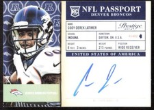 2014 9061C Panini PRESTIGE NFL PASSPORT AUTOGRAPH CODY LATIMER Rookie Auto